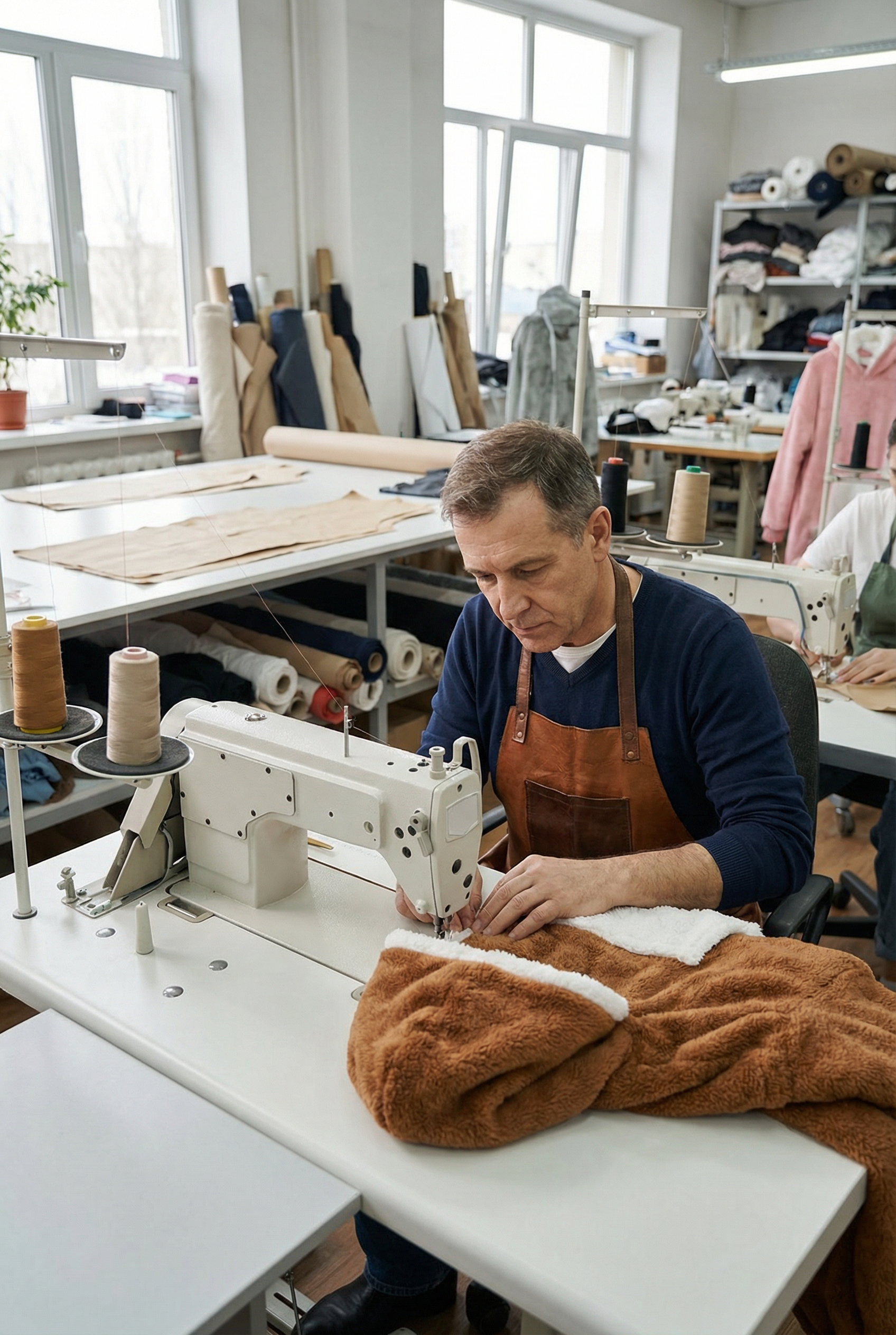 Tissu polaire utilisé pour les ponchos Akkous